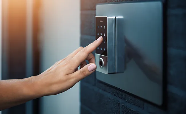 Sicherheitscode wird eingegeben